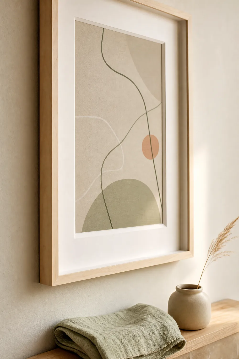 Pinterest pin 2 for this guide: AI-generated styled interior photo with the title text overlaid and the printablewalls.com wordmark