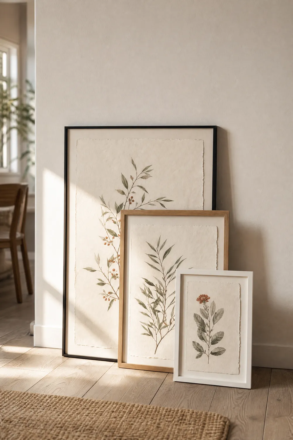 Pinterest pin 2 for this guide: AI-generated styled interior photo with the title text overlaid and the printablewalls.com wordmark