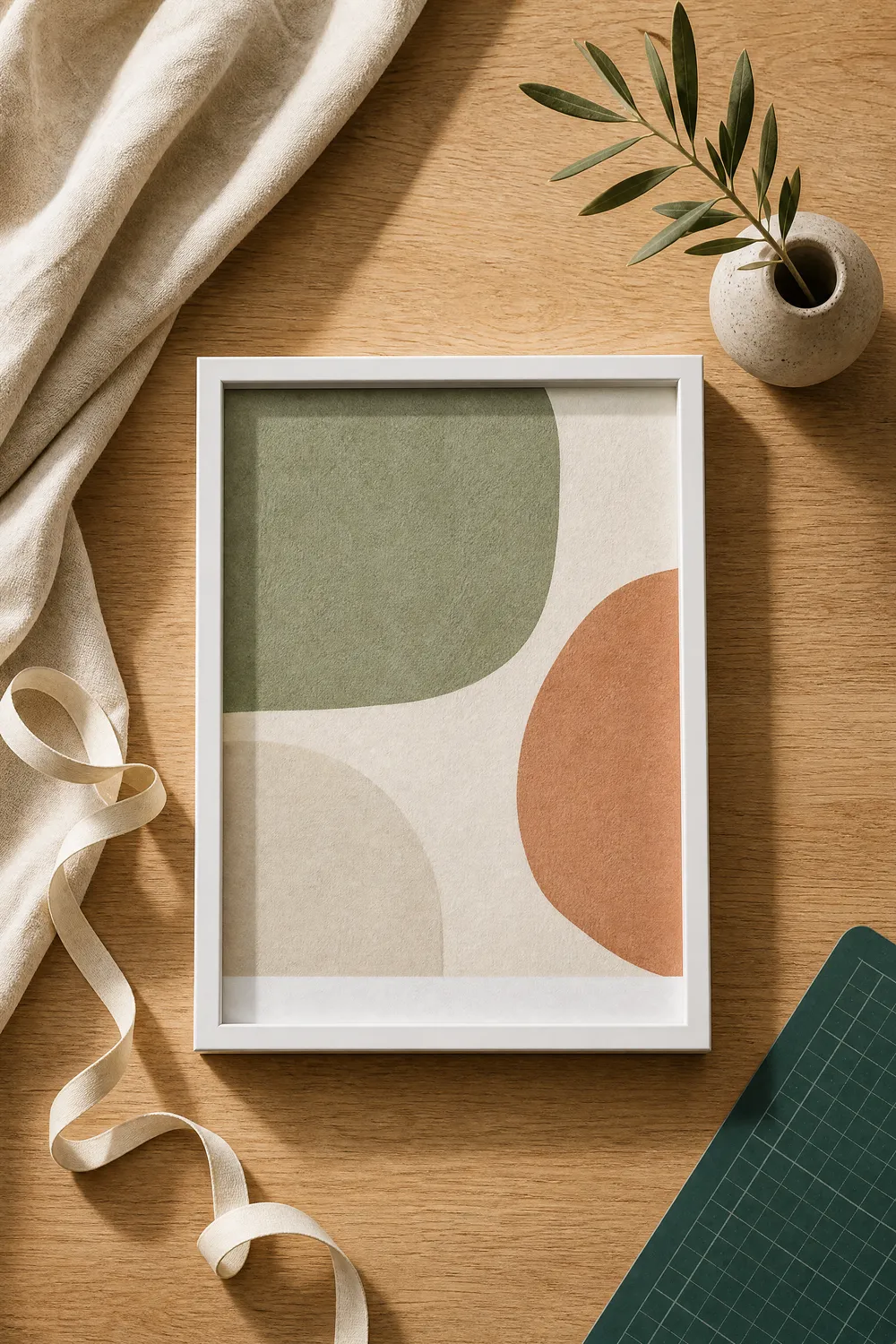 Pinterest pin 1 for this guide: AI-generated styled interior photo with the title text overlaid and the printablewalls.com wordmark