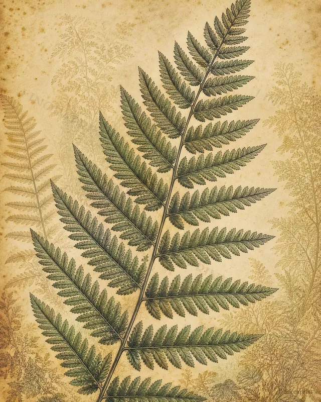 Fern Lithograph, a print from our Linoraprint Etsy shop